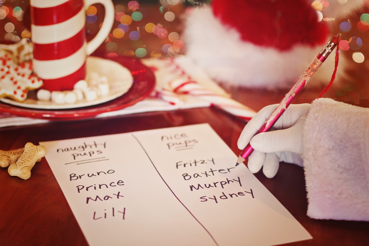 Santa making a list